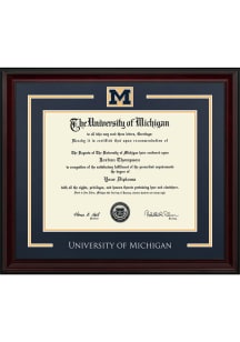 Michigan Wolverines PhD Spirit Encore Diploma Frame - Brown