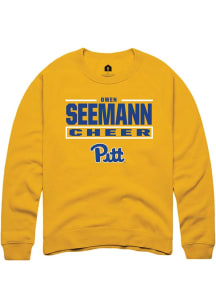 Owen Seemann Pitt Panthers Mens Gold NIL Stacked Box Player Crew
