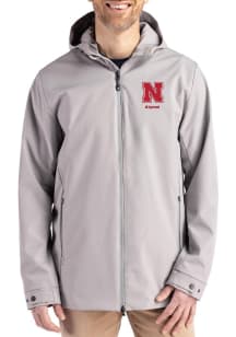 Cutter and Buck Nebraska Cornhuskers Mens Grey Alumni Camano Light Weight Jacket