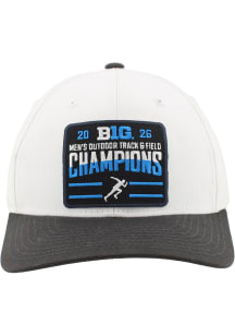 Zephyr Oregon Ducks 2026 Big Ten Men's Outdoor Track & Field Champions Basis Adjustable Hat - Whit..