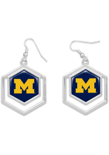 Michigan Wolverines Juno Womens Earrings