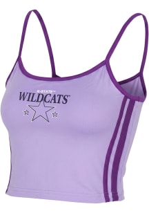 K-State Wildcats Womens Lavender Striped Cami Tank Top