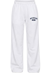 Hype and Vice Michigan Wolverines Womens Varsity White Sweatpants