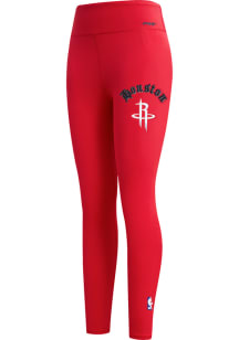 Pro Standard Houston Rockets Womens Red Old English Jersey Pants