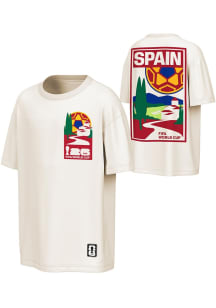 Spain National Team White World Cup 26 Post Card Short Sleeve T Shirt