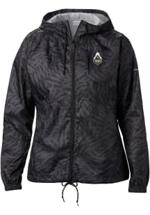 Columbia Purdue Boilermakers Womens Black Heat Seal Flash Forward Light Weight Jacket
