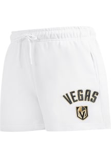 Pro Standard Vegas Golden Knights Womens White Classic Chenille Shorts