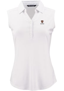 Cutter and Buck Harvard Crimson Womens White Forge Eco Polo Shirt