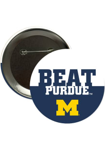 Michigan Wolverines BEAT Purdue 3" Button - Navy Blue
