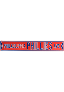 Philadelphia Phillies & Blue Street Sign - Red