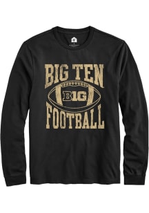 Rally Big Ten Black Football Arch Long Sleeve T Shirt