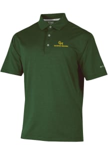 Columbia George Mason University Mens Green Sand Tee Short Sleeve Polo