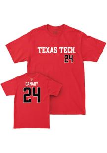 NiJaree Canady Texas Tech Red Raiders Red NIL Short Sleeve Player T Shirt