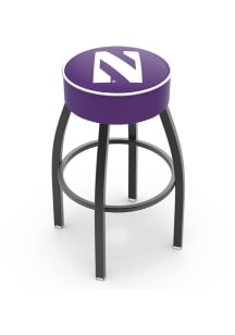 Northwestern Wildcats Swivel Pub Stool - Black