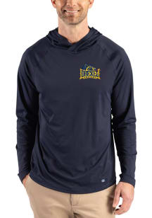 Cutter and Buck Drexel Dragons Mens Navy Blue Prospect Eco Big and Tall Hooded Sweatshirt