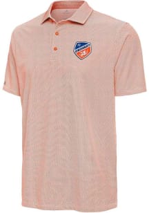 Antigua FC Cincinnati Mens Orange Pave Short Sleeve Polo