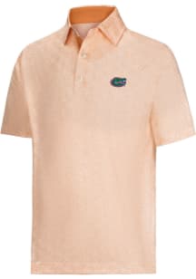 Footjoy Florida Gators Mens Orange Speckle Print Short Sleeve Fashion Polo