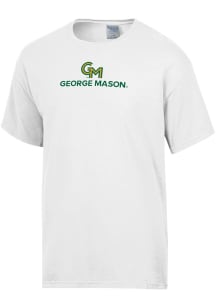 ComfortWash George Mason University Womens White Garment Dyed Short Sleeve T-Shirt