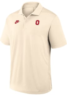 Nike Ohio State Buckeyes Mens White Victory Plus Primetime Short Sleeve Polo