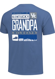 Kentucky Wildcats Blue Grandpa Tiles Short Sleeve T Shirt