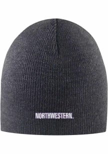 LogoFit Northwestern Wildcats Dark Grey Everest Mens Knit Hat