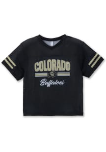 Colorado Buffaloes Girls Black Mesh Football Jersey