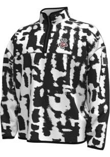 Under Armour Wisconsin Badgers Mens Black Gameday Expanse Sherpa Pullover Jackets