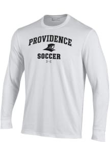Under Armour Providence Friars White Soccer Performance Long Sleeve T Shirt