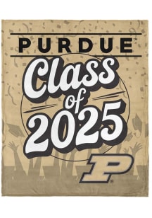 Purdue Boilermakers Class of 2025 Silk Touch Fleece Blanket - Gold