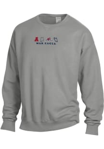 Auburn Tigers Mens Graphite Icons Long Sleeve Crew Sweatshirt