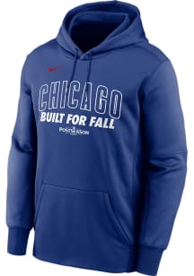 Nike Chicago Cubs Mens Blue 2025 Postseason Participant Authentic Collection October Hood