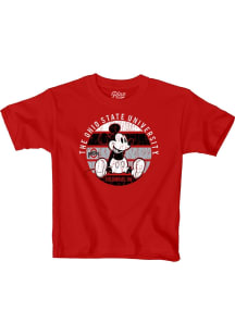 Blue 84 Ohio State Buckeyes Youth Red Mickey Short Sleeve T-Shirt