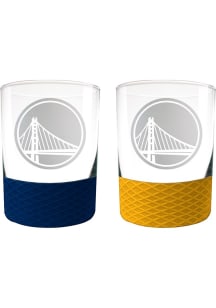 Golden State Warriors Commissioner Set Rock Glass - White
