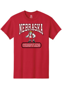 Summit Sportswear Nebraska Cornhuskers Red Herbie Wrestling Short Sleeve T Shirt