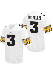 Cooper DeJean  Original Retro Brand Iowa Hawkeyes White Football Name and Number Football Jersey