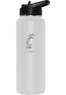 Cincinnati Bearcats Dad 34oz Stainless Steel Bottle - White
