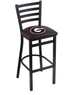 Georgia Bulldogs Stationary Pub Stool - Black