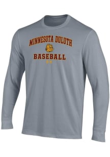 Under Armour UMD Bulldogs Grey Baseball Performance Long Sleeve T Shirt