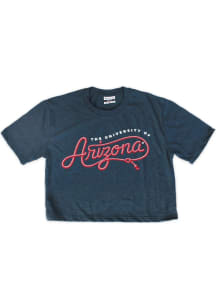 Where I’m From Arizona Wildcats Womens Navy Blue Lasso Crop Short Sleeve T-Shirt