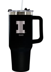 The Memory Company Illinois Fighting Illini Dad 40oz Stainless Steel Tumbler - Black
