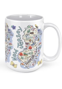 New Jersey State Icons 15 oz. Ceramic Mug - White