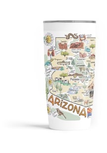 Arizona 20oz Stainless Steel Stainless Steel Tumbler - White