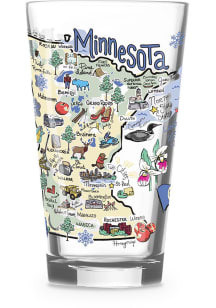 Minnesota 16oz Pint Pint Glass - White
