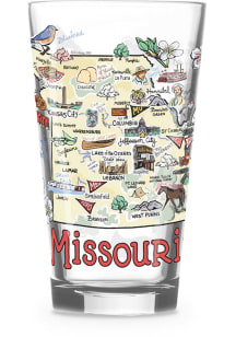 Missouri 16oz Pint Pint Glass - White