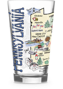 Pennsylvania 16oz Pint Pint Glass - White