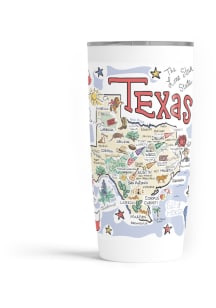 Texas 20oz Stainless Steel Stainless Steel Tumbler - White