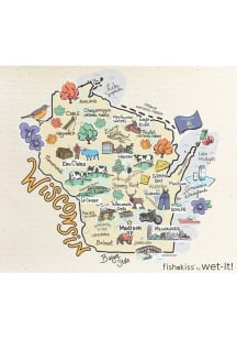 Wisconsin Fish-Kiss Wet-It Towel