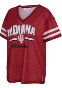 Indiana Hoosiers Womens Kickoff Fashion Football Jersey - Crimson