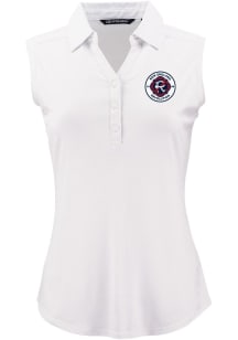 Cutter and Buck New England Revolution Womens White Forge Eco Polo Shirt