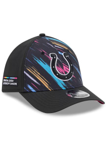New Era Indianapolis Colts Mens Black 2026 Crucial Catch 39THIRTY Modern Crown Flex Hat